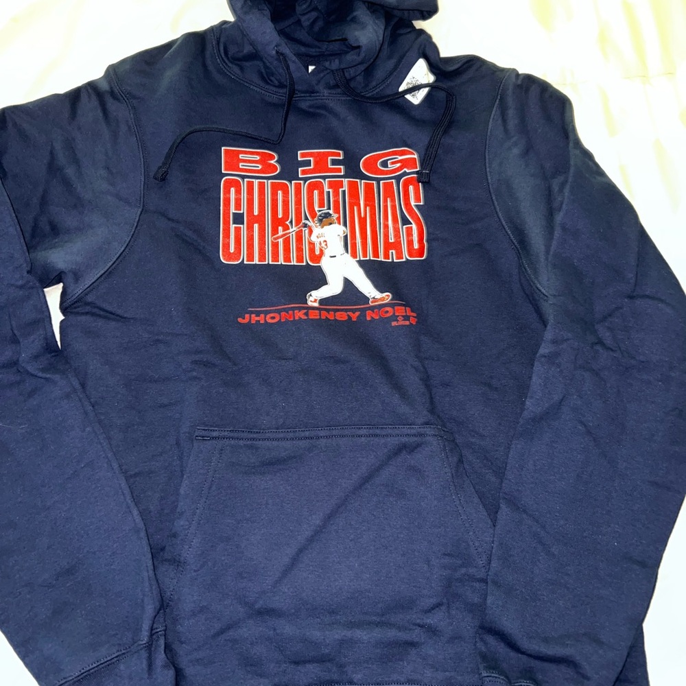 Port and Company Navy Jhonkensy Noel “Big Christmas” Hoodie Cleveland Guardians
